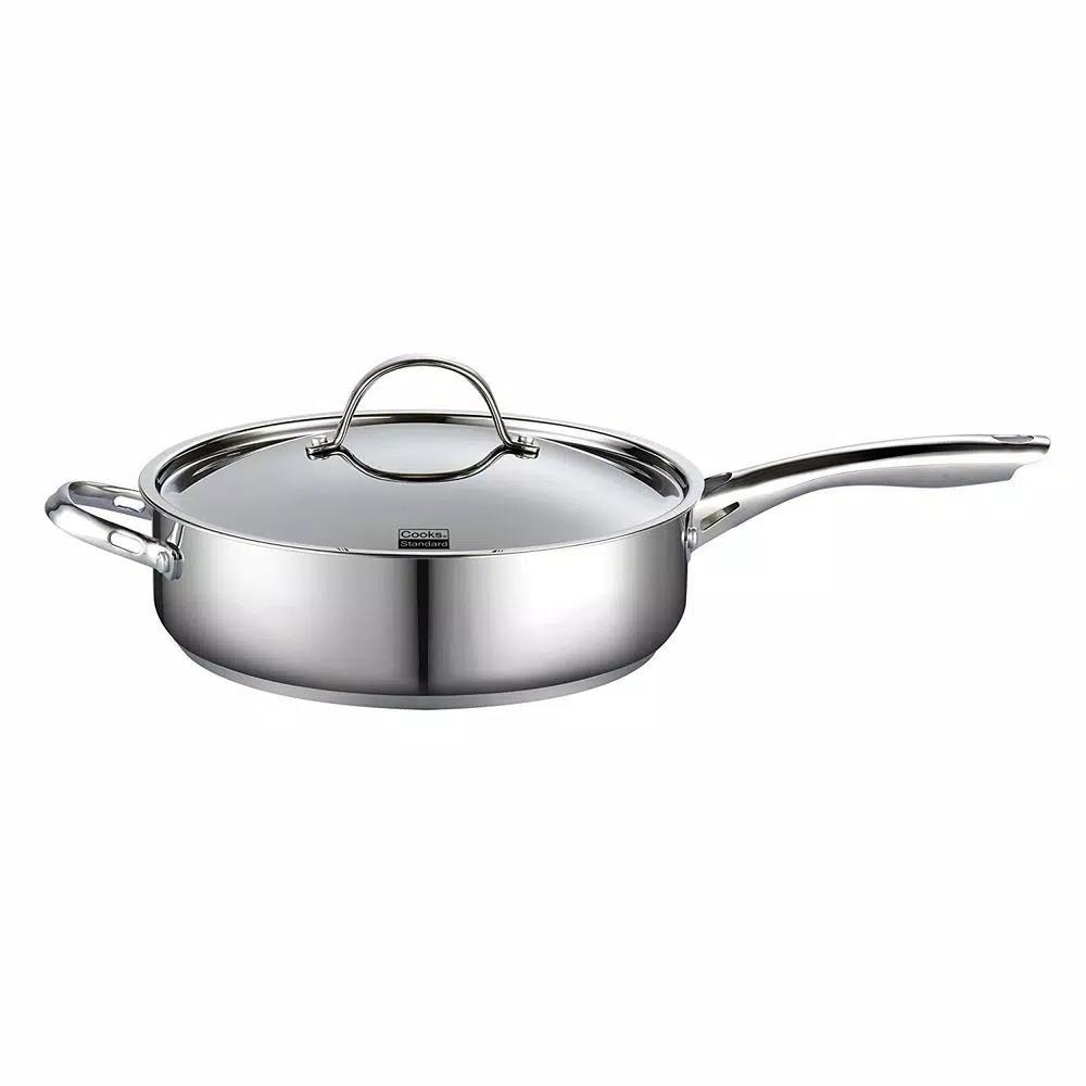 Cooks Standard 5 Qt. Stainless Steel Saute Pan with Lid