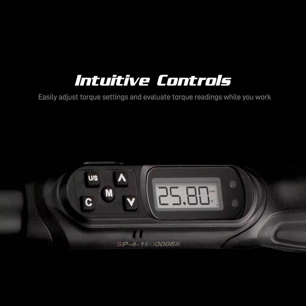 Capri Tools Digital Torque Screwdriver, Dual Direction, 1.77-35.39 in/lbs, NIST-Traceable