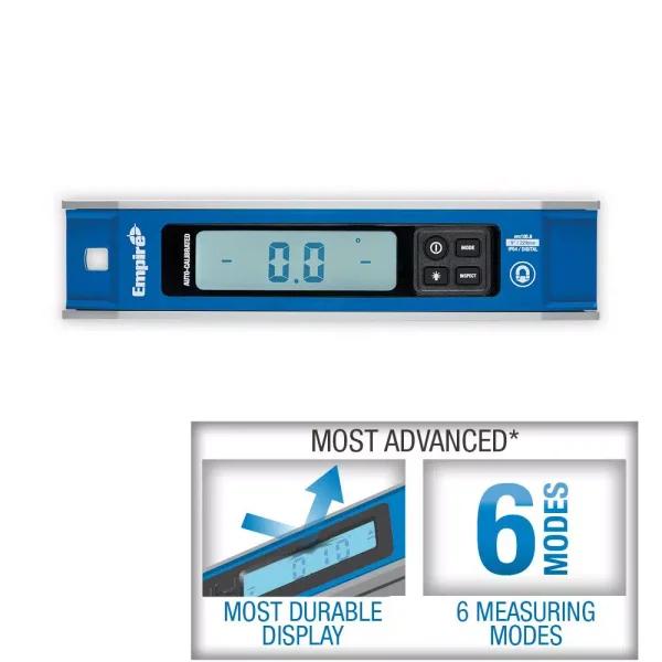 Empire 9 in. Magnetic Digital Torpedo Level with LED Backlit Display