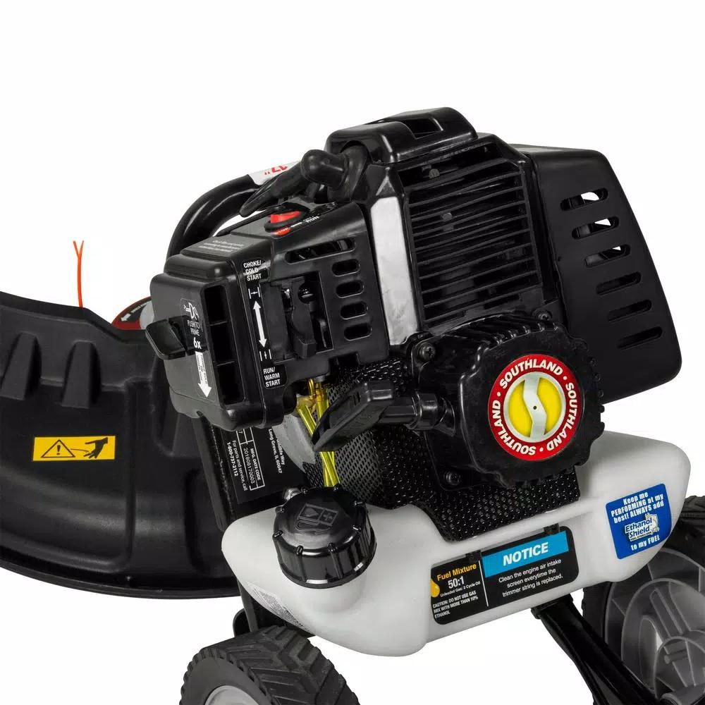Southland 43 cc Gas Wheeled String Trimmer, 17 in. Walk-Behind Trimmer