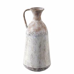 Winsome House 2-Piece White Metal Roma Pitcher Vase Set - Distressed Shabby Chic Urn Style thumbnail 8