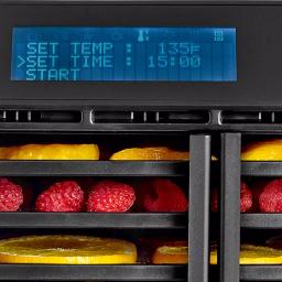 Excalibur RS10 10-Tray Black Electric Food Dehydrator with Smart Controller and Dual Drying Zones thumbnail 6