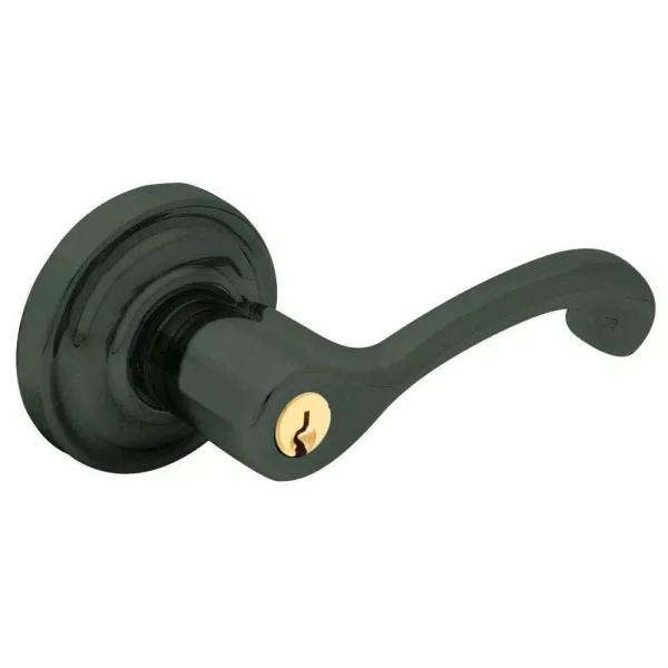 Baldwin Estate Wave Keyed Entry Door Lever - Oil Rubbed Bronze