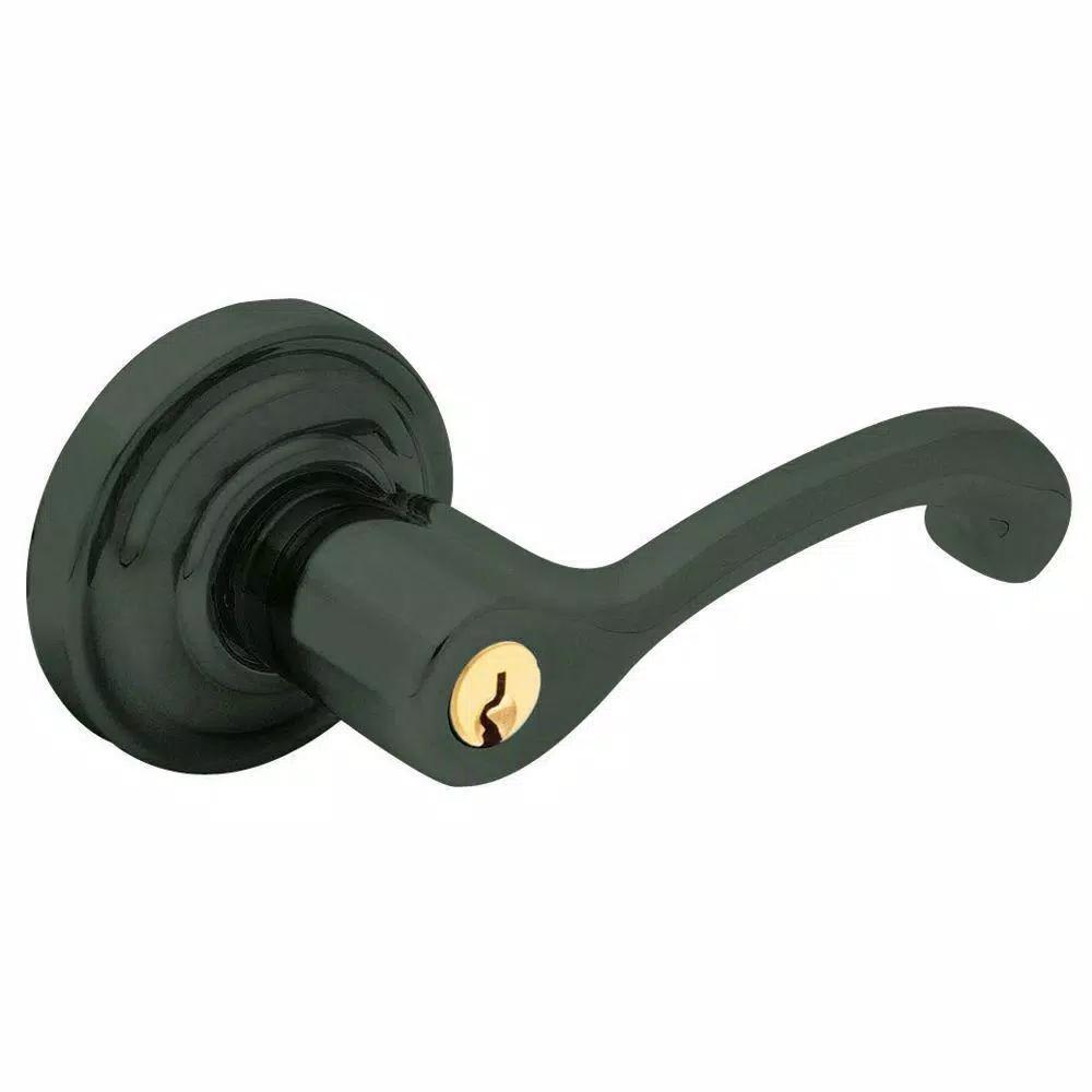 Baldwin Estate Wave Keyed Entry Door Lever - Oil Rubbed Bronze