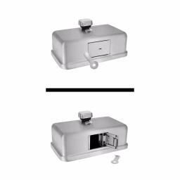 Alpine Industries 1200ml Stainless Steel Manual Liquid Soap Dispenser, Wall-Mounted thumbnail 3