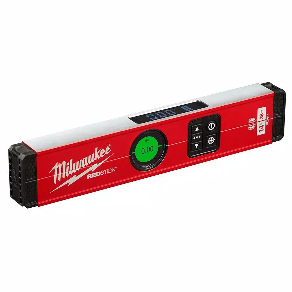 Milwaukee 14 in. REDSTICK Digital Box Level with PINPOINT Technology & 700 Lumen LED Flashlight Kit