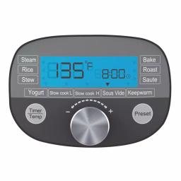 Elite 6.5 Qt. Stainless Steel Electric Multi-Cooker with Non-Stick Aluminum Pot and LCD Display thumbnail 2