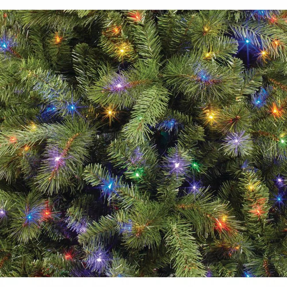 Unbranded 9 ft. Braxton Pre-Lit Color Changing Artificial Christmas Tree with 900 Micro Dot LED Lights
