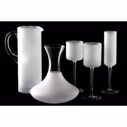 Abigails White Night Frosted Water Glass, 12 oz Matte Finish Glassware thumbnail 3