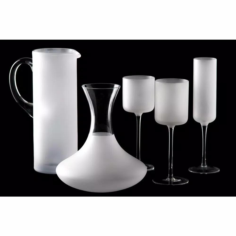 Abigails White Night Frosted Water Glass, 12 oz Matte Finish Glassware