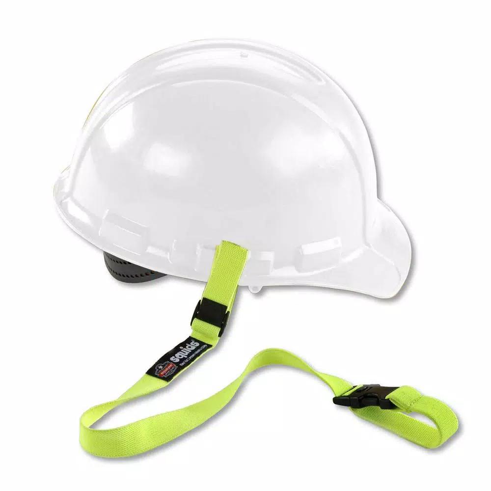 Ergodyne 3150 Squids Lime Green Elastic Hard Hat Lanyard with Buckle