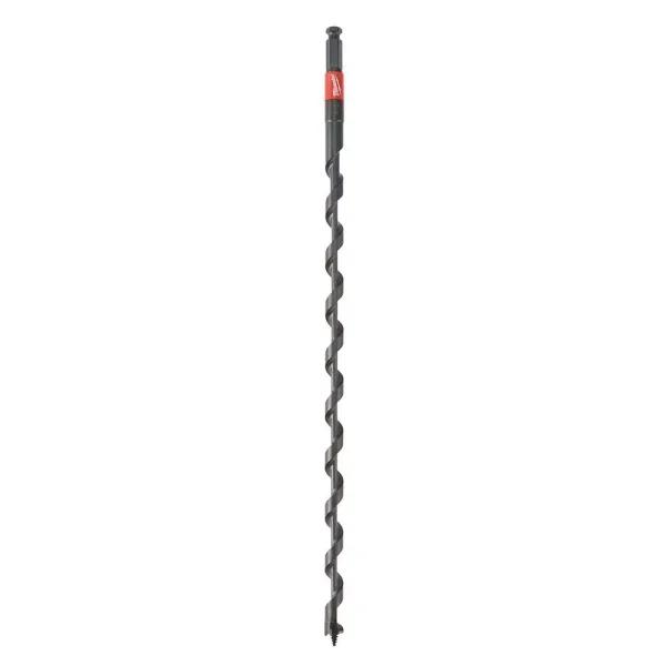 Milwaukee SHOCKWAVE 1/2 in. x 24 in. Carbon Lineman's Impact Auger Bit
