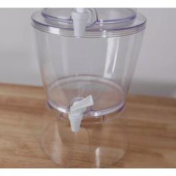 Basicwise Stackable 1.4 Gal. Juice and Water Beverage Dispenser with Stand, Clear thumbnail 6