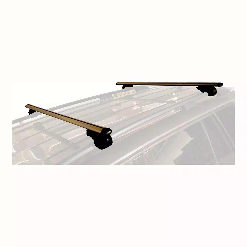 MaxxHaul 52 in. Aluminum Roof Top Cross Bar Set - 150 lbs. Capacity - Pair for Raised Side Rails