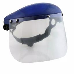 Bison Life Ratchet Headgear for Face Shields, High-Strength Thermoplastic, Blue thumbnail 1