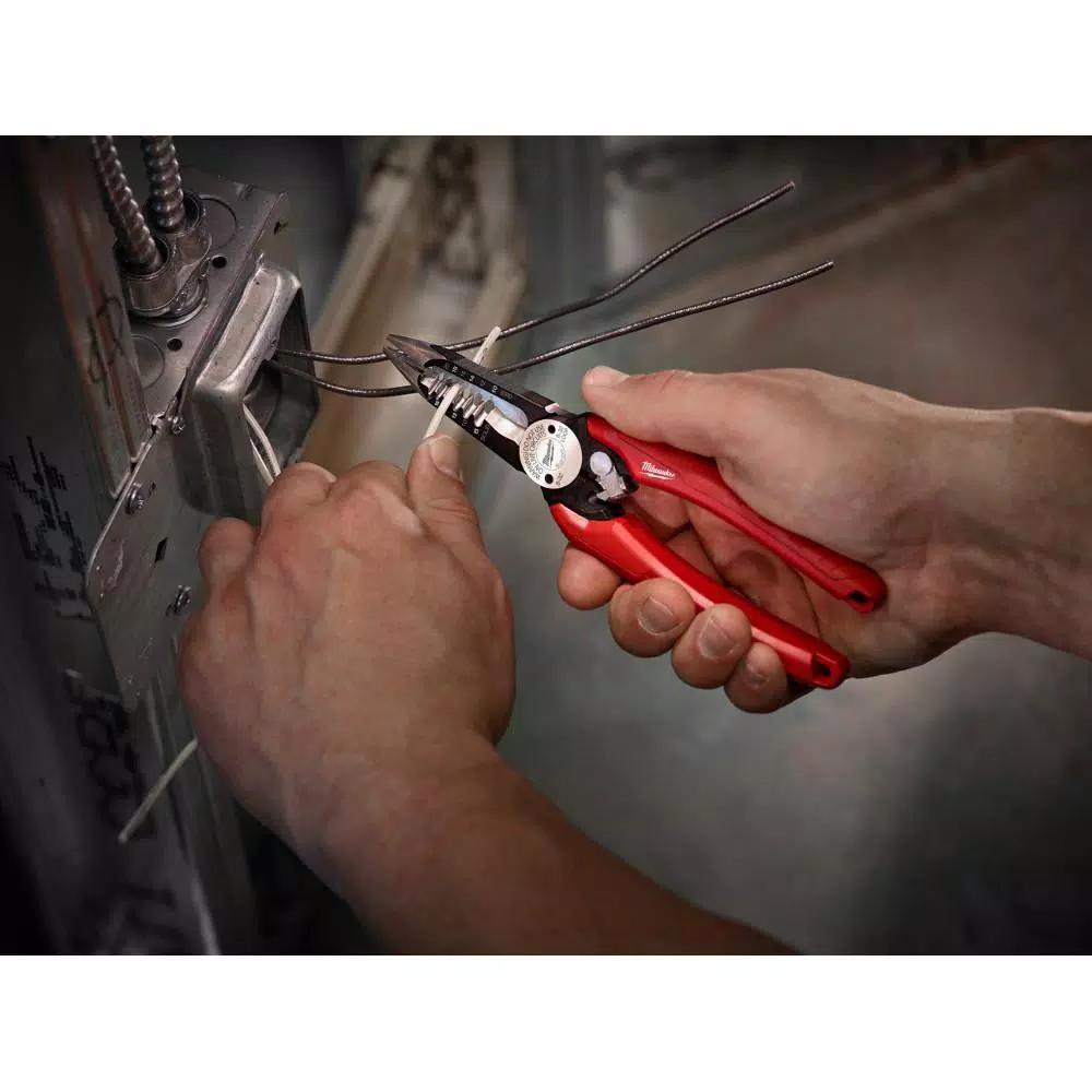 Milwaukee 2-Piece Electrician Tool Set: 6-in-1 Combination Pliers & Wire Strippers