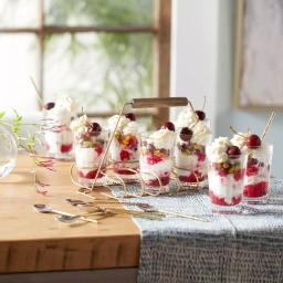 Libbey 8-Piece Glass and Metal Entertaining Set with Caddy and Serving Spoons thumbnail 3
