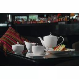 Oneida Sant' Andrea Tenor 5 oz. White Porcelain High Alumina Creamers, Set of 36 thumbnail 2