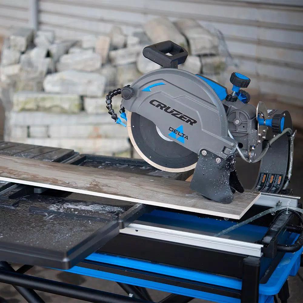 Delta Cruzer 7 in. Wet Tile Saw, 13 Amp, 24 in. Rip Capacity