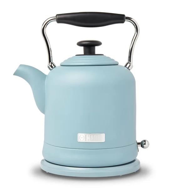 Haden Highclere 1.5L Electric Kettle, 6-Cup Cordless Kettle with Auto Shut-Off, Poole Blue
