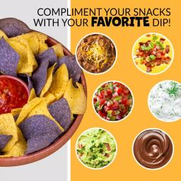 TACO TUESDAY 10.5 in. Brown Plastic Circular Chip and Salsa Serving Bowl Set, 2-Piece thumbnail 5