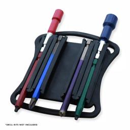 Rack-A-Tiers Holds A Bit 4 in. x 3.75 in. Drill Bit Holder for 1/4 in. Hex Shank Accessories thumbnail 2