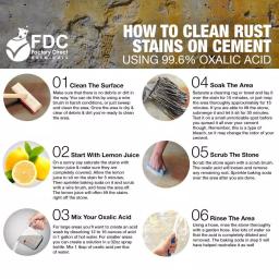 Eco Clean 99.6% Pure Oxalic Acid Powder, 2 lb - Concentrated Rust and Wood Stain Remover thumbnail 7