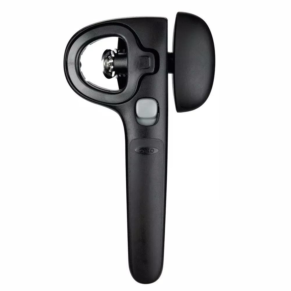 OXO Good Grips Locking Can Opener with Lid Catch, Black