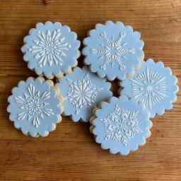 Designer Stencils Crystal Snowflake Cookie Stencil Bundle - 6 Intricate Patterns thumbnail 4