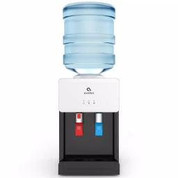Avalon Countertop Top Loading Water Cooler Dispenser with Child Safety Lock, Hot & Cold, White thumbnail 1