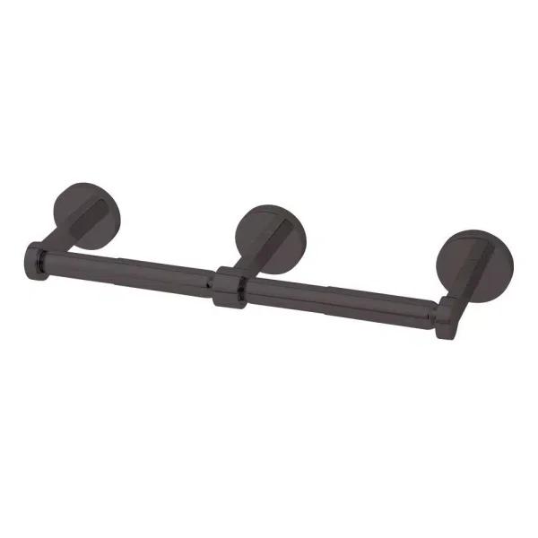 Speakman Vector Double Toilet Paper Holder in Matte Black by Roger Thomas