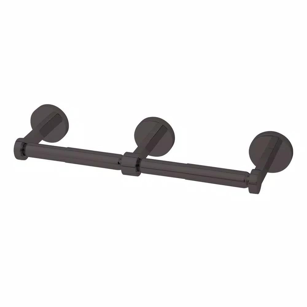 Speakman Vector Double Toilet Paper Holder in Matte Black by Roger Thomas