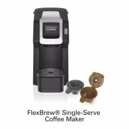 Hamilton Beach FlexBrew Black Single Serve Coffee Maker - Brews K-Cup Pods & Ground Coffee thumbnail 11