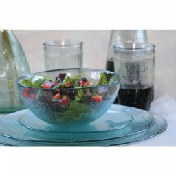 French Home Birch 12-Piece Recycled Glass Dinnerware Set, Clear, Service for 4 thumbnail 3