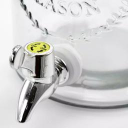 Gibson Home Bayfront Summer 2.6 Qt. Glass Drink Dispenser with Wire Bail Handle thumbnail 4