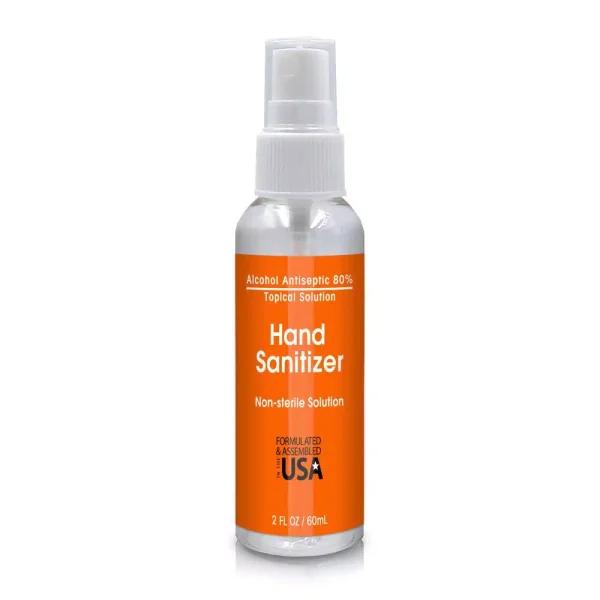 Unbranded 80% Ethyl Alcohol Hand Sanitizer Spray, 2 oz. (24-Pack)