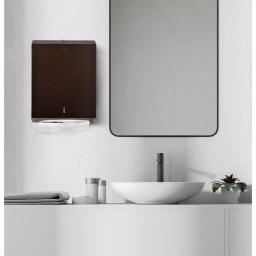 Alpine Industries Brushed Antique Bronze Stainless Steel C-Fold & Multi-Fold Paper Towel Dispenser thumbnail 3