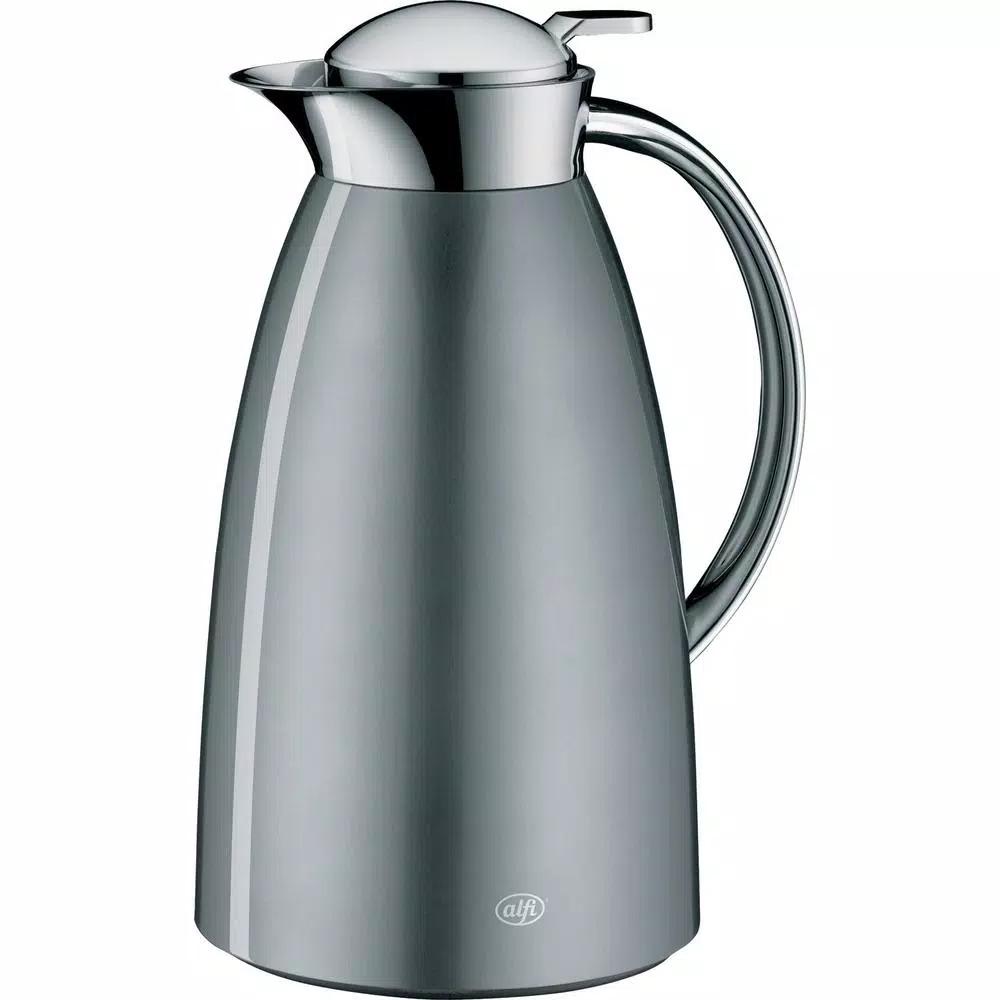 Alfi Gusto Glass Vacuum-Insulated Carafe, 1 Liter, Space Gray