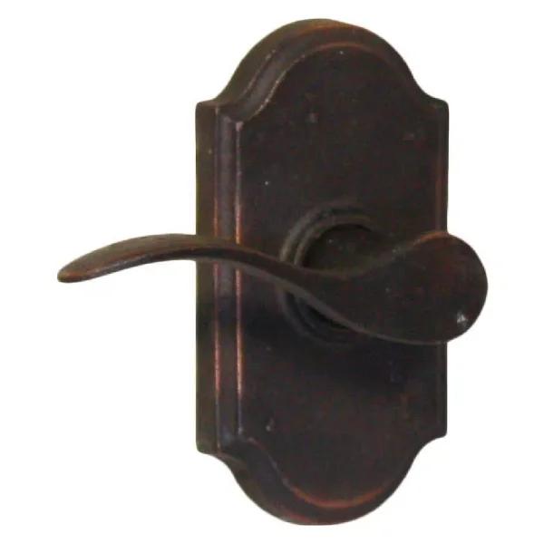 Weslock Premiere Passage Left-Hand Door Lever, Molten Bronze Oil-Rubbed Finish