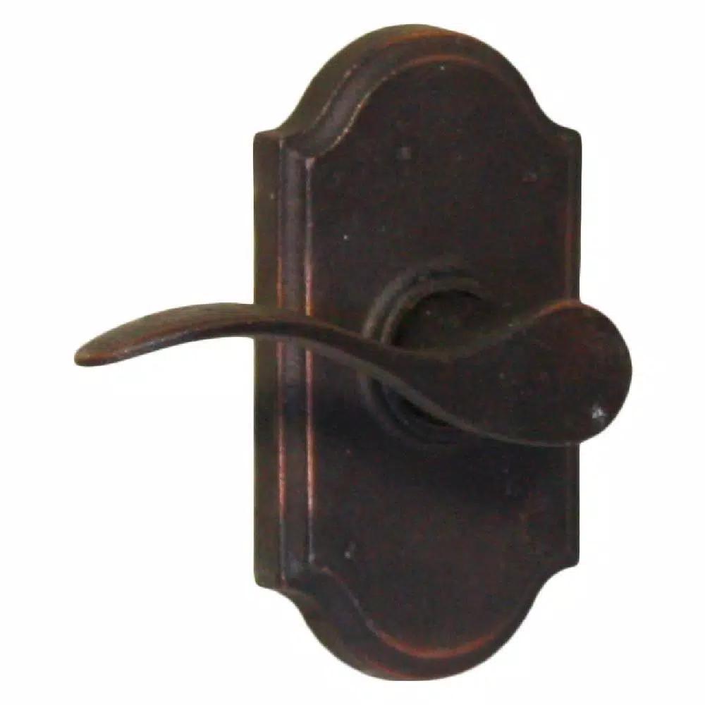 Weslock Premiere Passage Left-Hand Door Lever, Molten Bronze Oil-Rubbed Finish