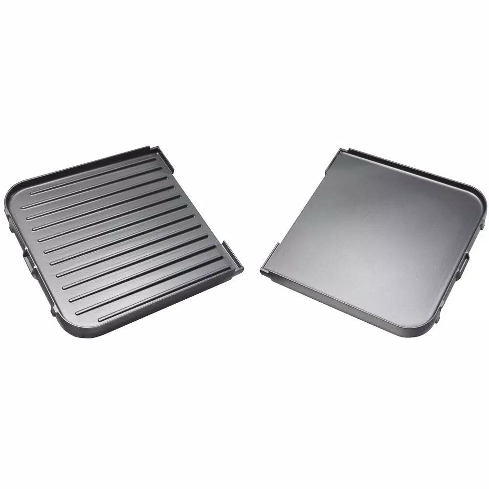 Hamilton Beach 3-in-1 Indoor Grill and Griddle, 180 sq. in. Nonstick Cooking Surface, Black
