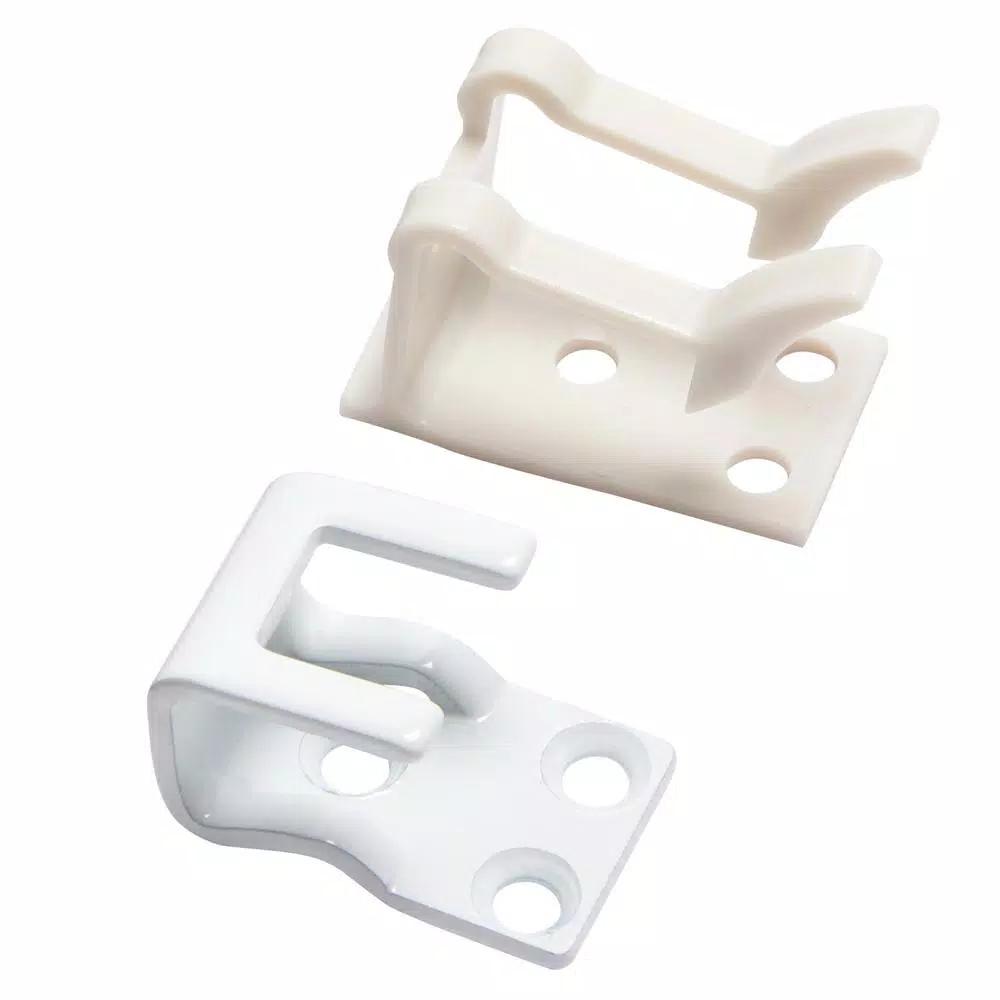 Prime-Line Adjustable Aluminum Sliding Patio Door Security Bar Lock, White, 28 in. to 48 in.