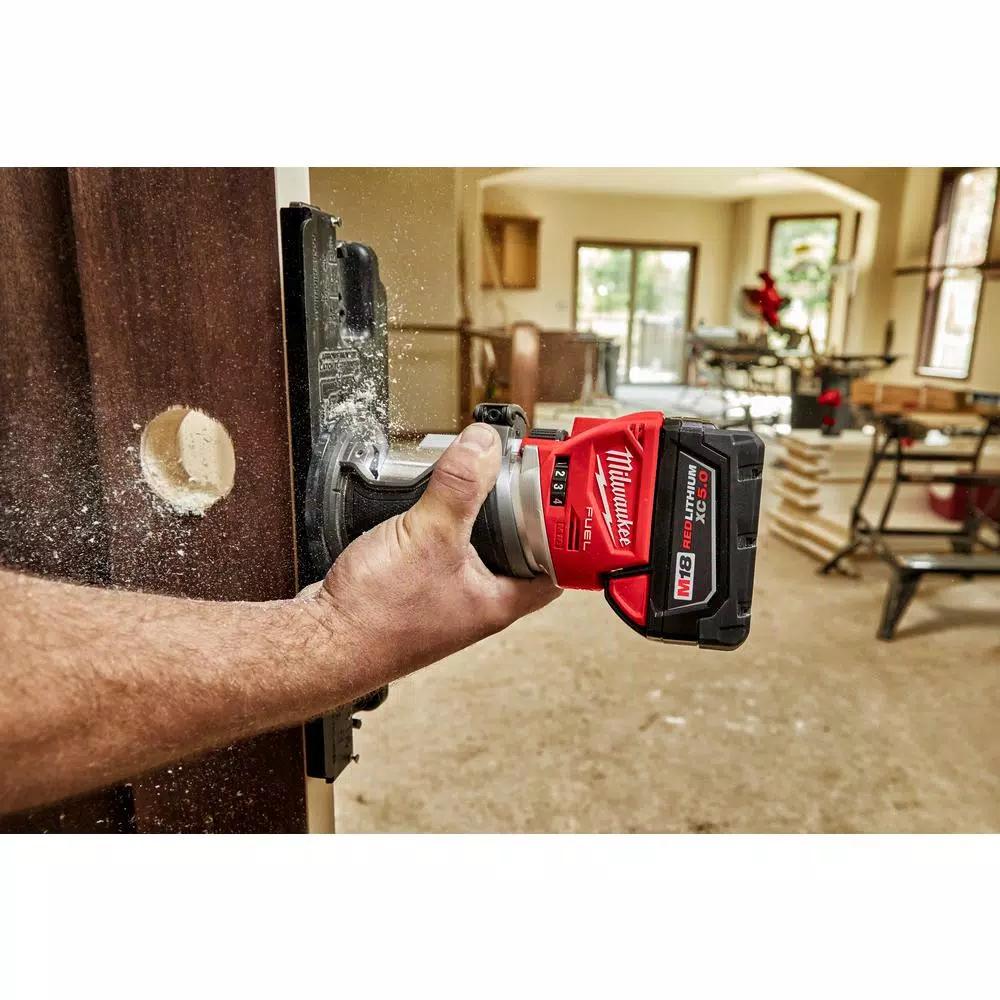 Milwaukee M18 FUEL 18V Brushless Compact Router and D-Handle Jig Saw 2-Tool Combo Kit (Tool-Only)