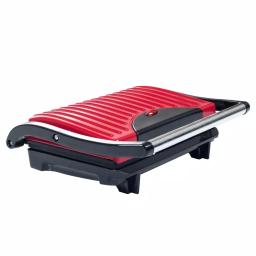 Chef Buddy 760W Red Non-Stick Panini Press and Countertop Grill thumbnail 1