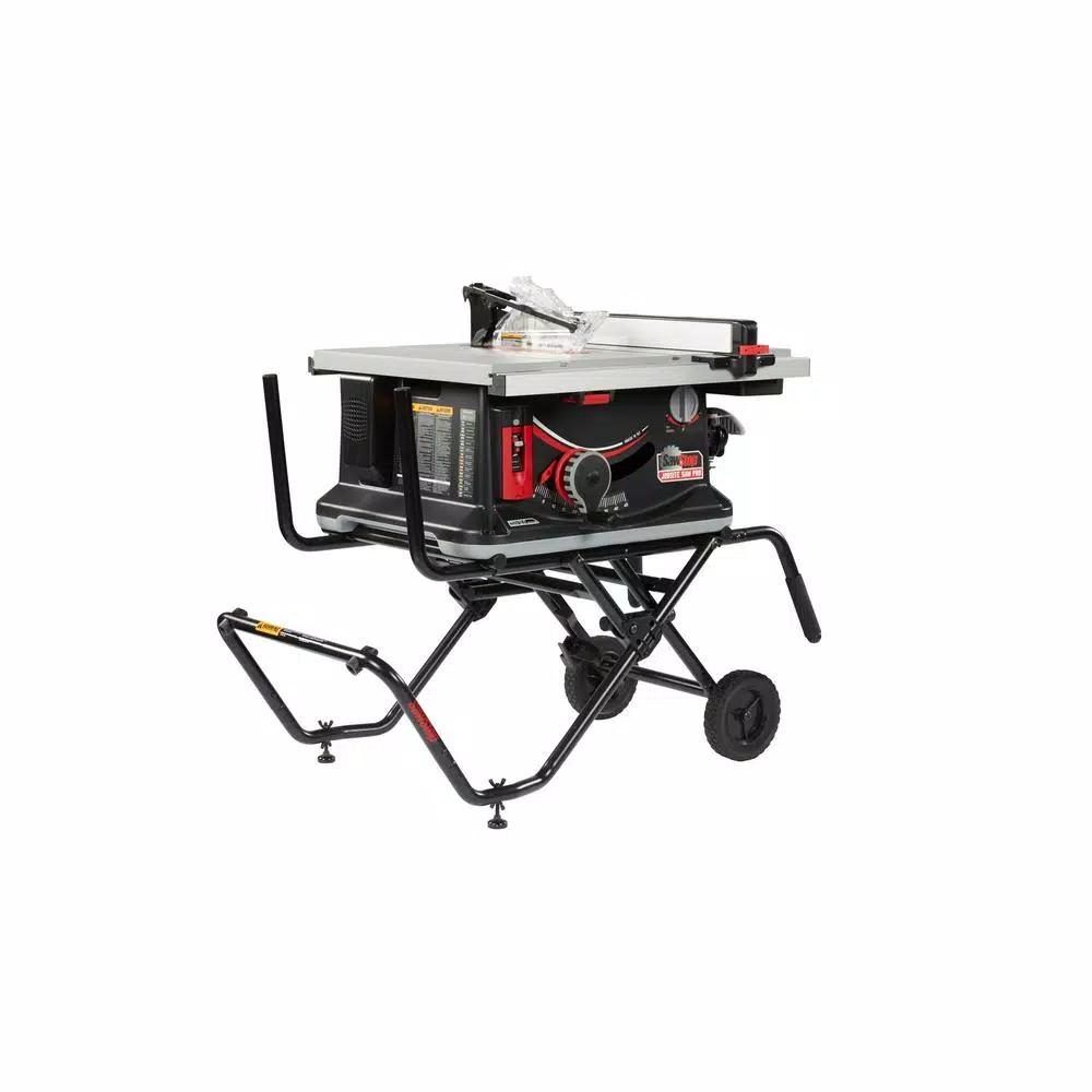 SawStop 10-Inch Jobsite Saw Pro 1.5 HP Table Saw with Mobile Cart Assembly