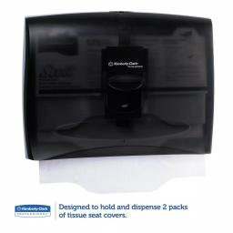 Kimberly-Clark PROFESSIONAL In-Sight Plastic Toilet Seat Cover Dispenser, Smoke Gray, 17.5 x 13.25 in. thumbnail 2