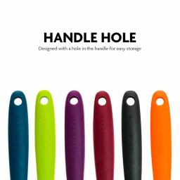 Ovente Premium Silicone Spatula Set, 6-Piece Heat-Resistant Non-Stick Spatulas with Stainless Steel Core thumbnail 5