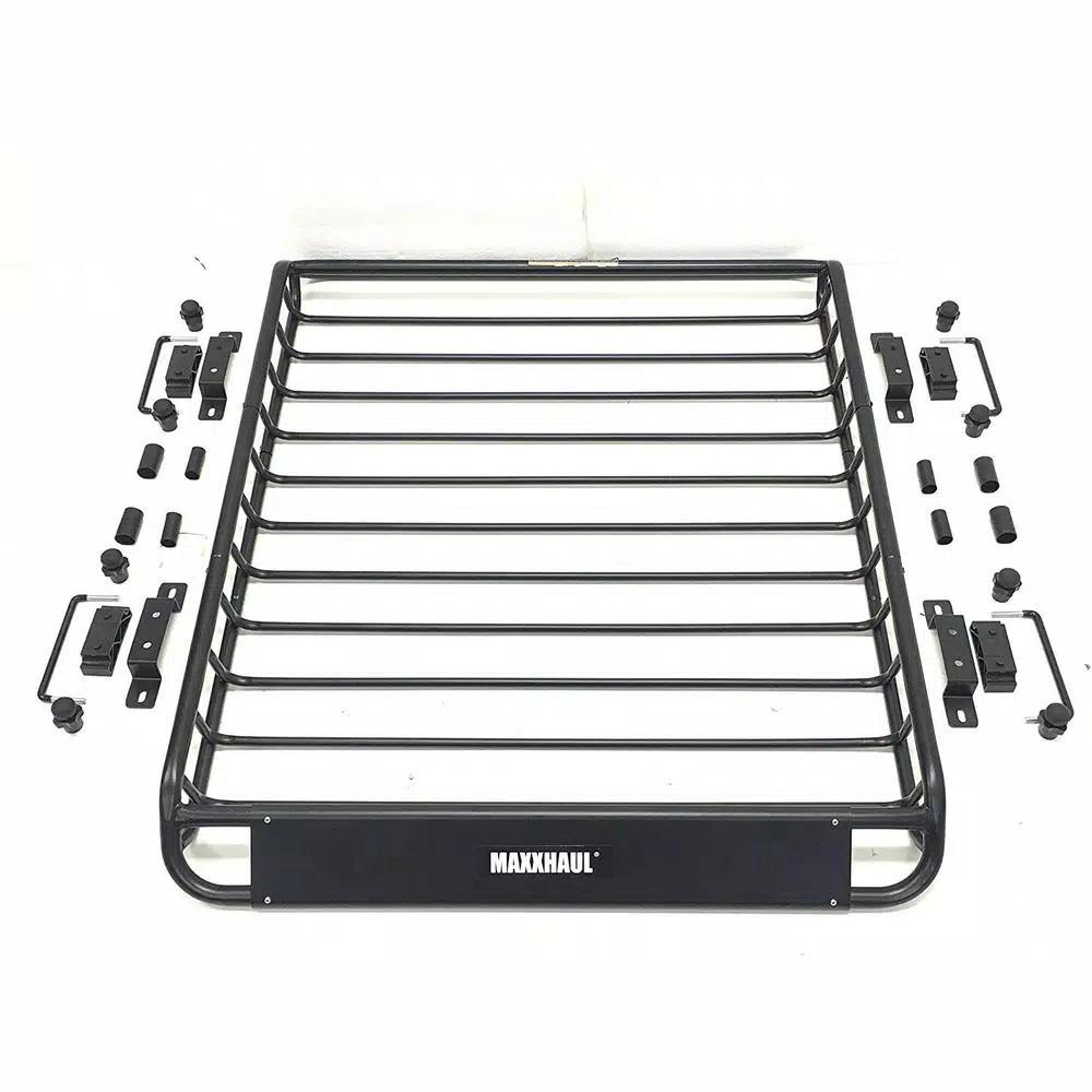 MaxxHaul 46" x 36" Universal Steel Roof Rack Cargo Basket, 150 lb Capacity