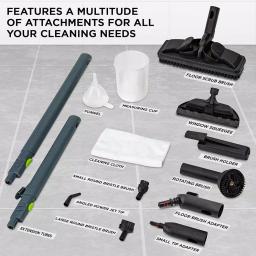 Ivation Multi-Purpose Canister Steam Cleaner with 14 Accessories, 1800W High Pressure thumbnail 5
