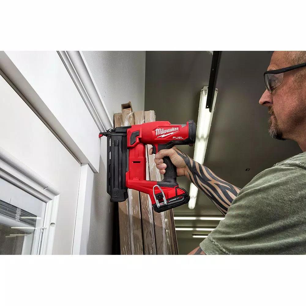 Milwaukee M18 FUEL 18-Gauge Brad Nailer, Jig Saw, and Compact Router 3-Tool Combo Kit